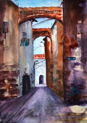 Impressions of Venice, 12.5 x 9.5 inches sold