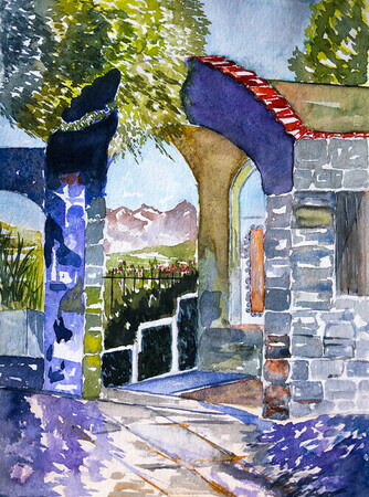 Spring Gate, 12.5 x 9.5 inches sold