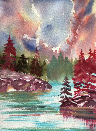 Impressions of Canada IV, 9 x 12 inches