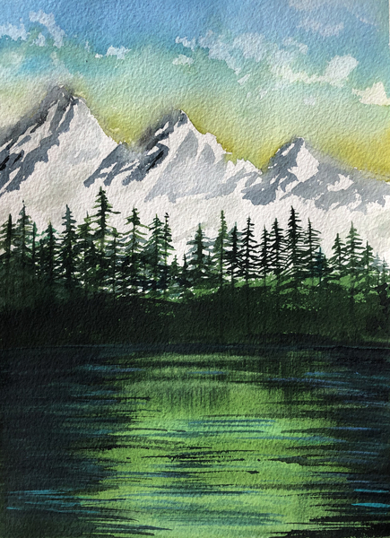 Rocky Mountains II, 9 x 12 inches sold