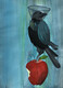 Adam Apple and Nietzsche's crow, 15.75 x 11.75 inches sold